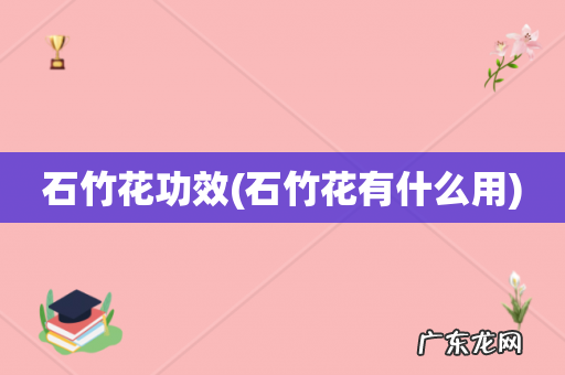 石竹花有什么用 石竹花功效