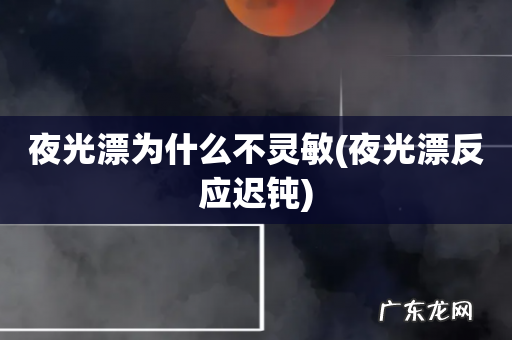 夜光漂反应迟钝 夜光漂为什么不灵敏