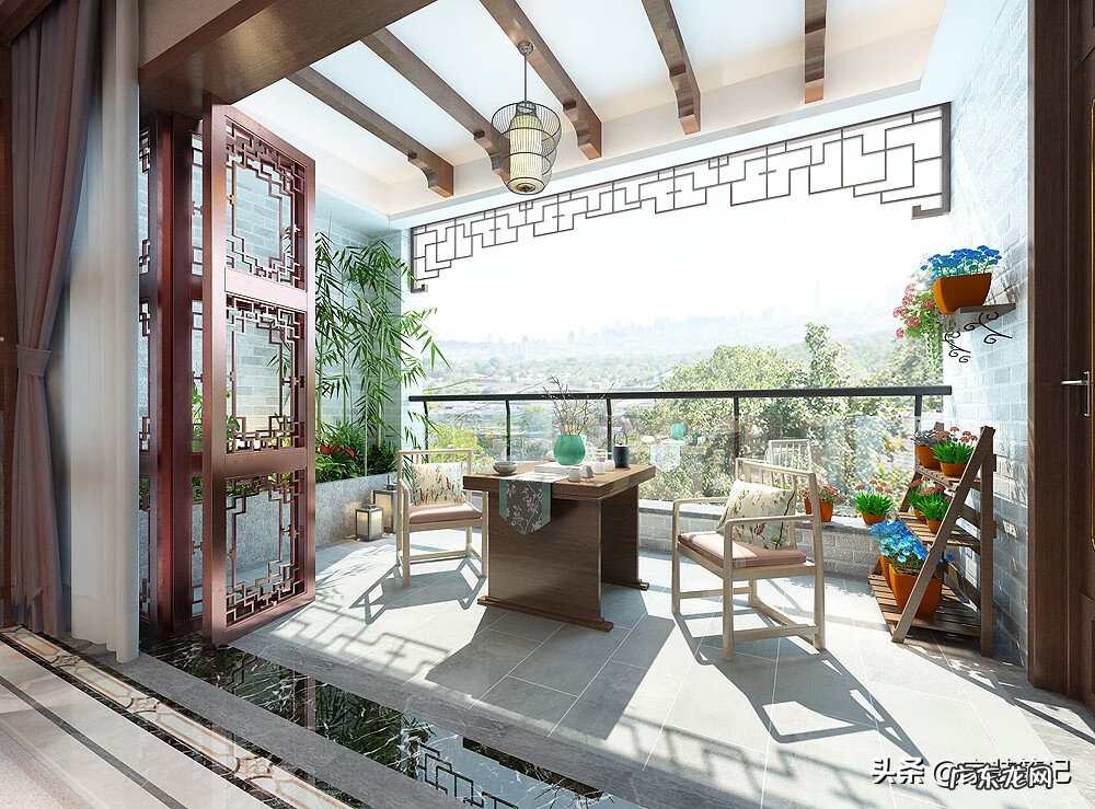 新中式入门玄关 中式进门玄关设计