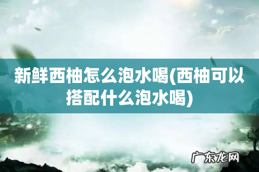 西柚可以搭配什么泡水喝 新鲜西柚怎么泡水喝