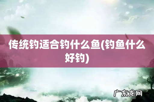 钓鱼什么好钓 传统钓适合钓什么鱼