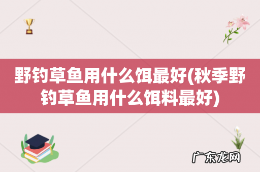 秋季野钓草鱼用什么饵料最好 野钓草鱼用什么饵最好