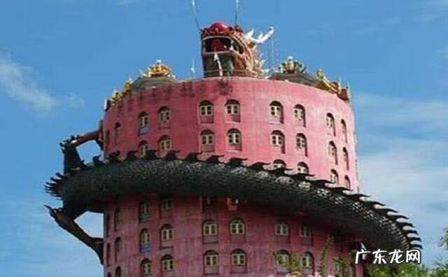 俯瞰寺院的高楼风水 寺庙前有高楼风水