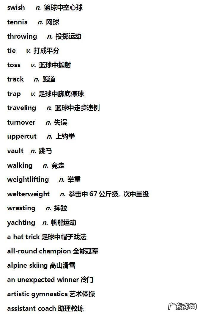 体育的英文是 体育英语怎么说