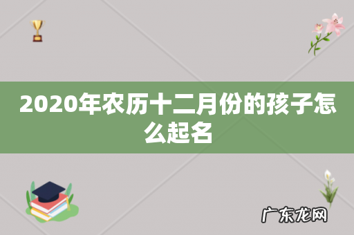 2020年农历十二月份的孩子怎么起名
