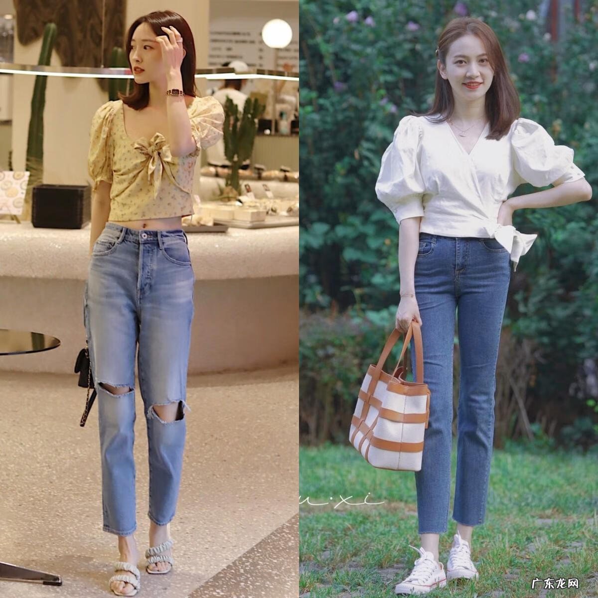 牛仔裤搭配什么颜色的T恤