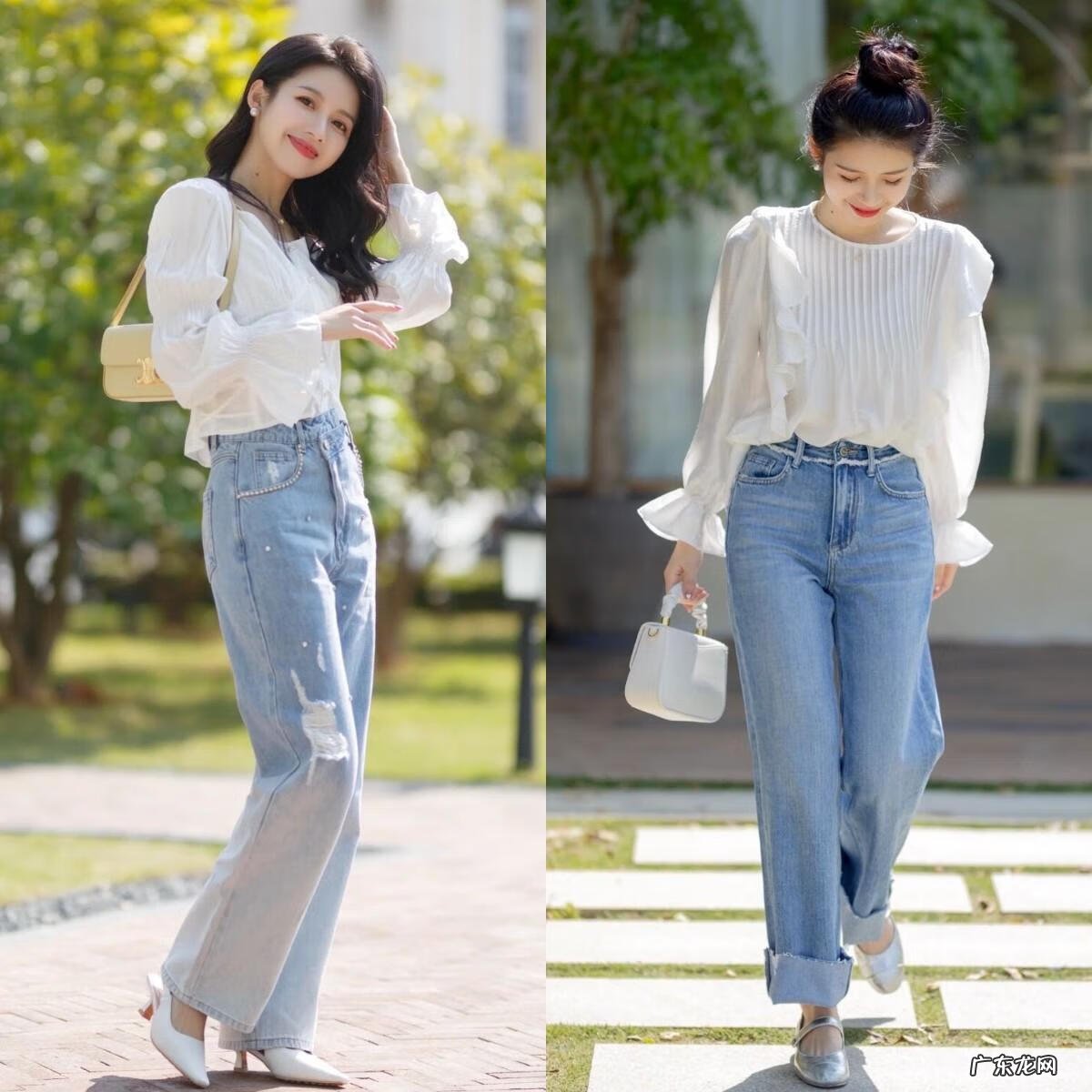 牛仔裤搭配什么颜色的T恤