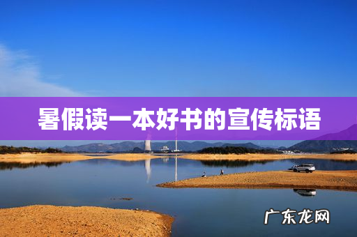 暑假读一本好书的宣传标语
