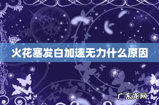 火花塞发白加速无力什么原因