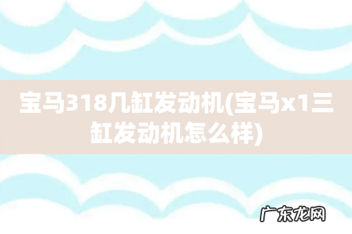 宝马x1三缸发动机怎么样 宝马318几缸发动机