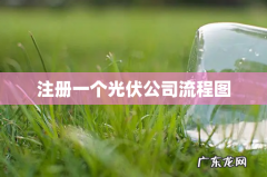 注册一个光伏公司流程图