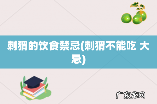 刺猬不能吃 大忌 刺猬的饮食禁忌