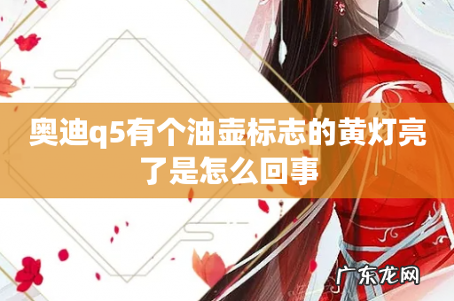 奥迪q5有个油壶标志的黄灯亮了是怎么回事