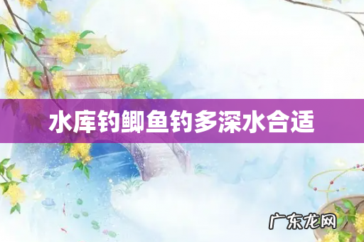 水库钓鲫鱼钓多深水合适