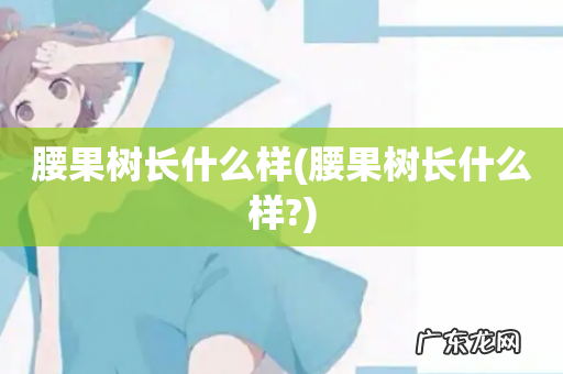 腰果树长什么样? 腰果树长什么样