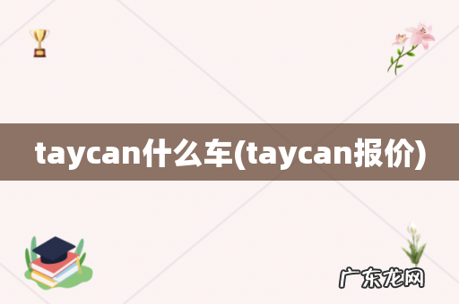 taycan报价 taycan什么车