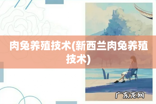 新西兰肉兔养殖技术 肉兔养殖技术