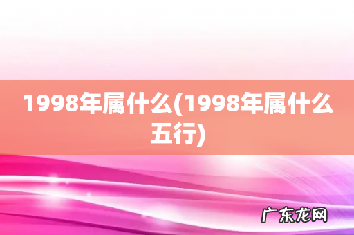 1998年属什么五行 1998年属什么