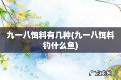 九一八饵料钓什么鱼 九一八饵料有几种