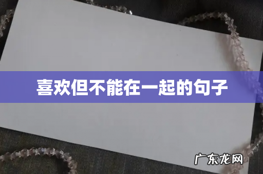 喜欢但不能在一起的句子