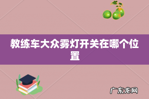 教练车大众雾灯开关在哪个位置