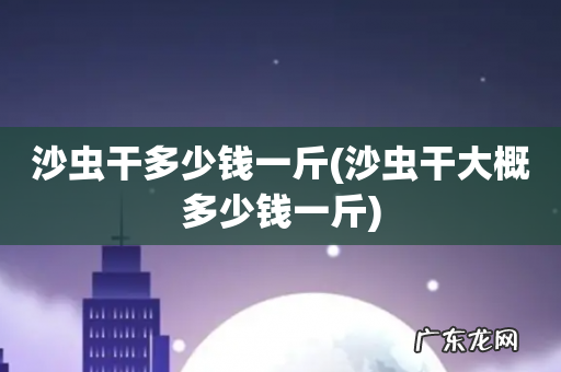 沙虫干大概多少钱一斤 沙虫干多少钱一斤