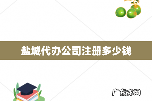 盐城代办公司注册多少钱