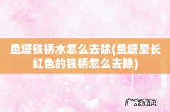 鱼塘里长红色的铁锈怎么去除 鱼塘铁锈水怎么去除