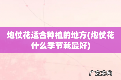 炮仗花什么季节栽最好 炮仗花适合种植的地方