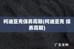 柯迪亚克 保养周期 柯迪亚克保养周期