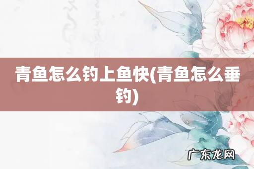 青鱼怎么垂钓 青鱼怎么钓上鱼快