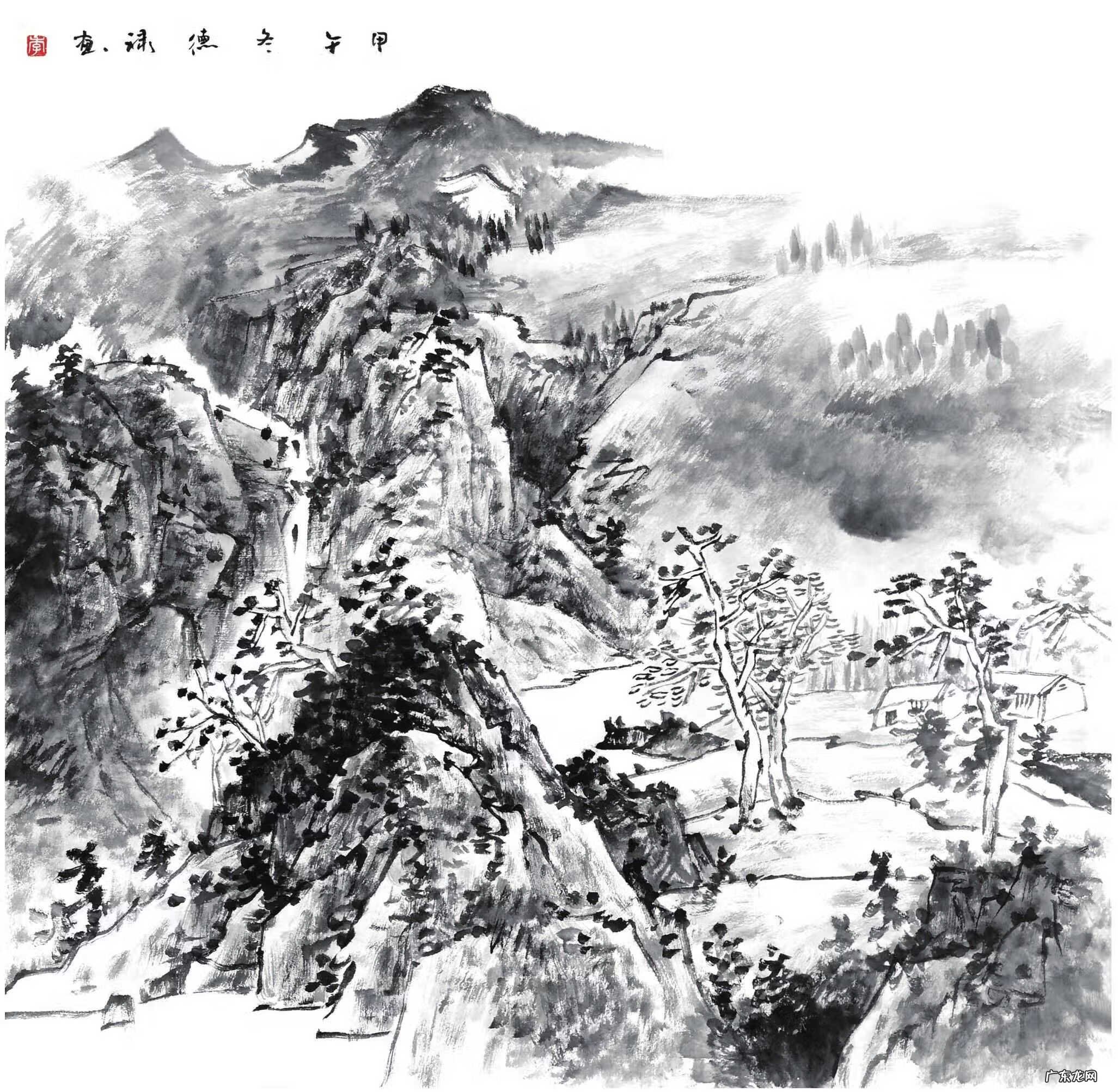 简单国画山水画教程 学国画山水教程
