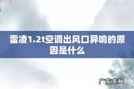 雷凌1.2t空调出风口异响的原因是什么
