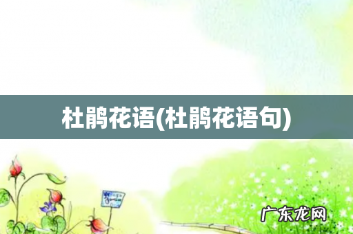 杜鹃花语句 杜鹃花语