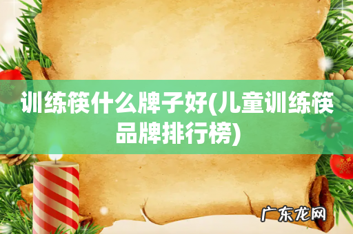 儿童训练筷品牌排行榜 训练筷什么牌子好