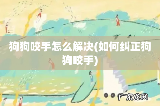 如何纠正狗狗咬手 狗狗咬手怎么解决
