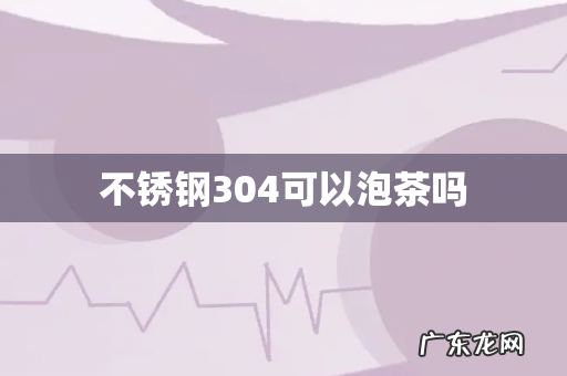 不锈钢304可以泡茶吗