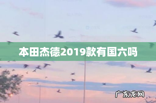 本田杰德2019款有国六吗