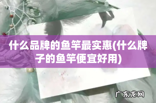 什么牌子的鱼竿便宜好用 什么品牌的鱼竿最实惠