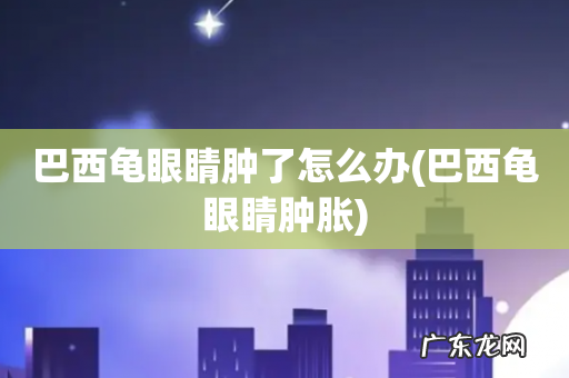 巴西龟眼睛肿胀 巴西龟眼睛肿了怎么办