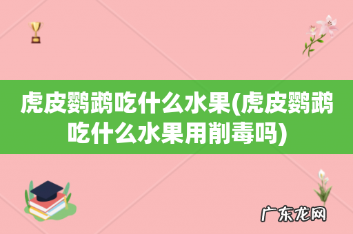 虎皮鹦鹉吃什么水果用削毒吗 虎皮鹦鹉吃什么水果