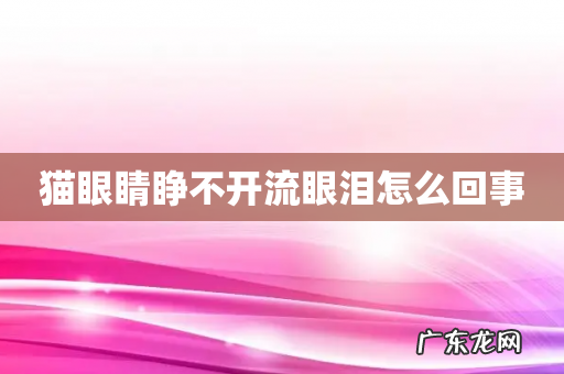 猫眼睛睁不开流眼泪怎么回事