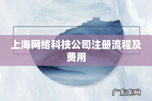 上海网络科技公司注册流程及费用