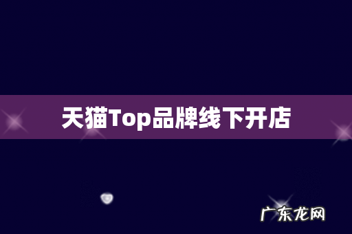 天猫Top品牌线下开店