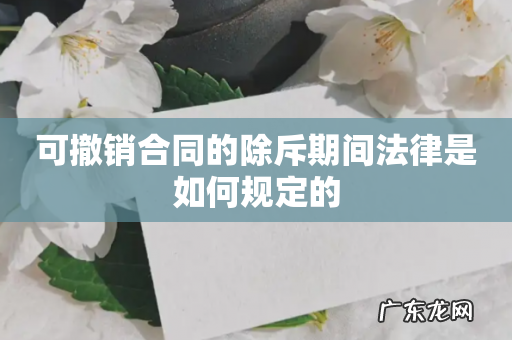 可撤销合同的除斥期间法律是如何规定的