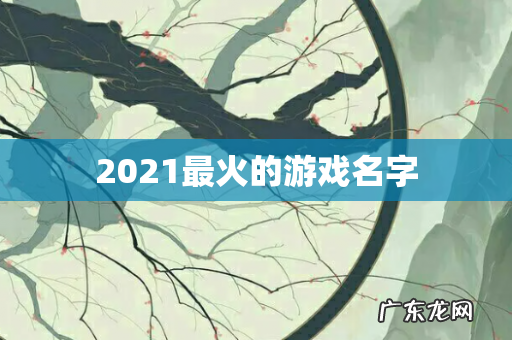 2021最火的游戏名字
