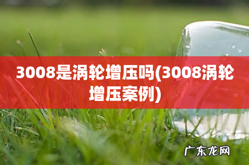 3008涡轮增压案例 3008是涡轮增压吗