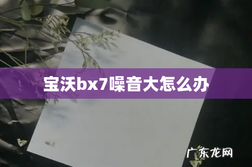宝沃bx7噪音大怎么办