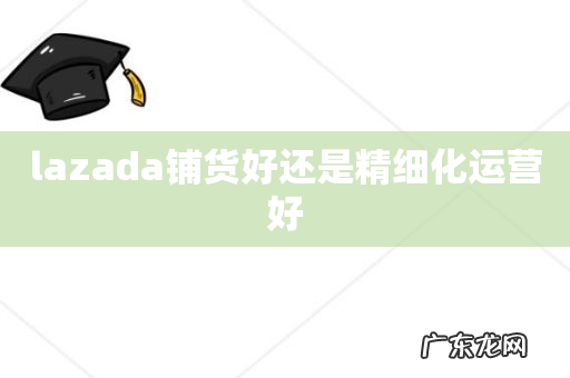 lazada铺货好还是精细化运营好