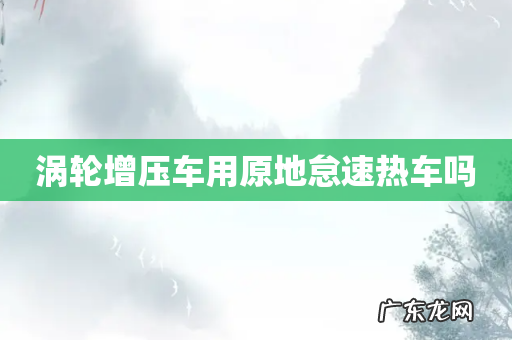 涡轮增压车用原地怠速热车吗